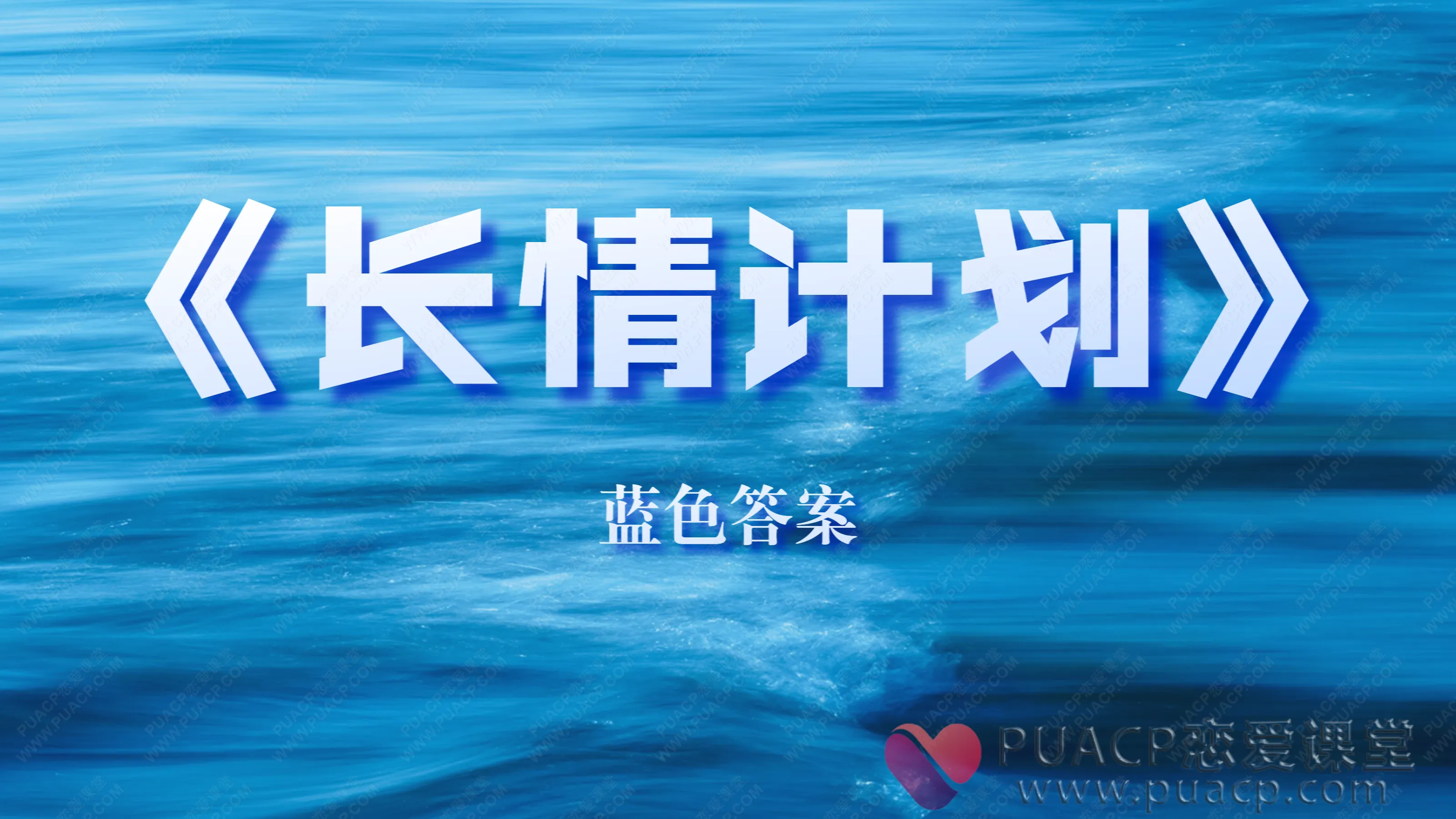 蓝色答案-《长情计划》
