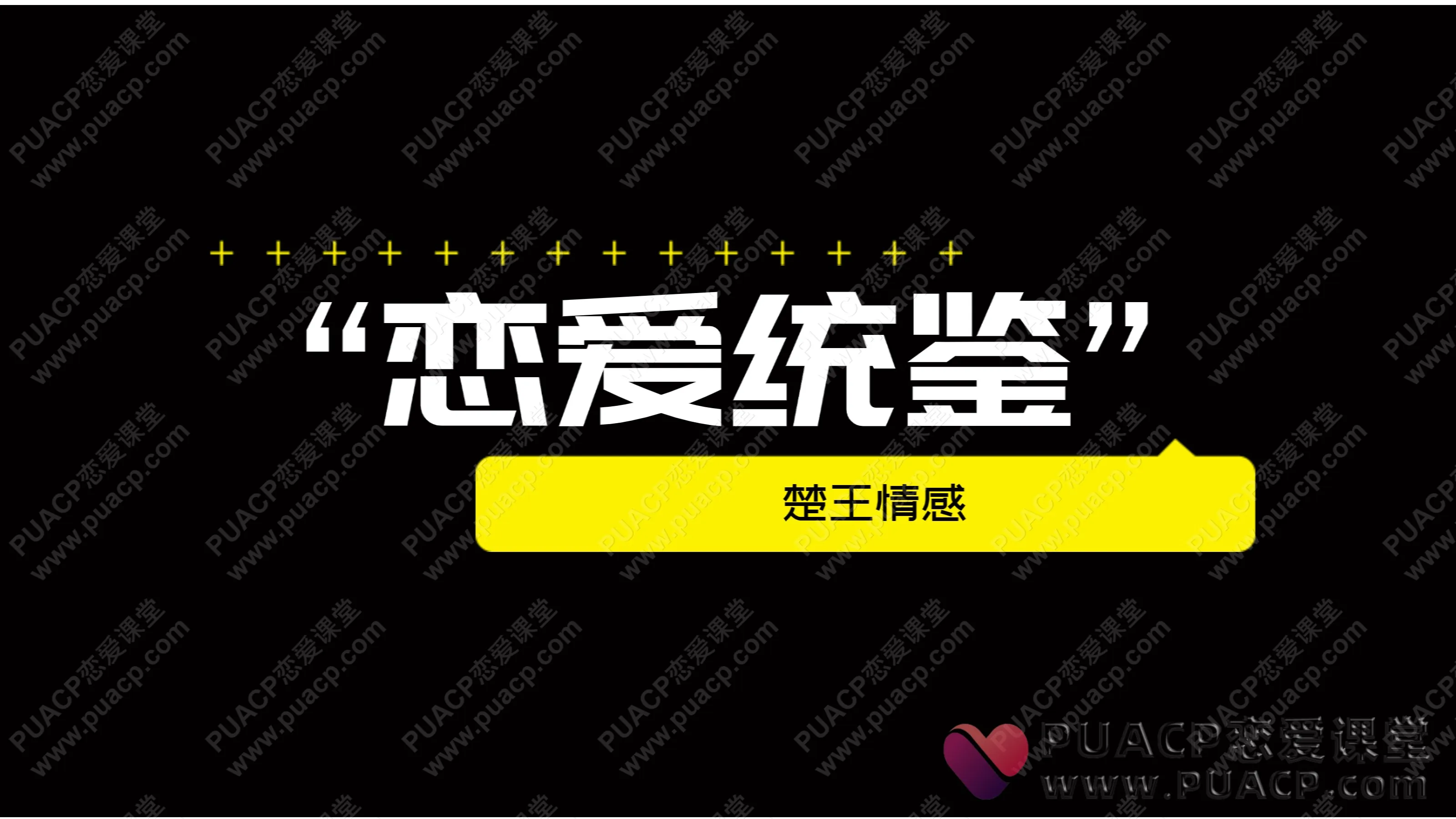 楚王情感“恋爱通鉴” 楚王私教“诛心” 价值3980元