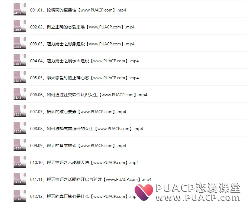 凡哥私教《魅力男士3.0》