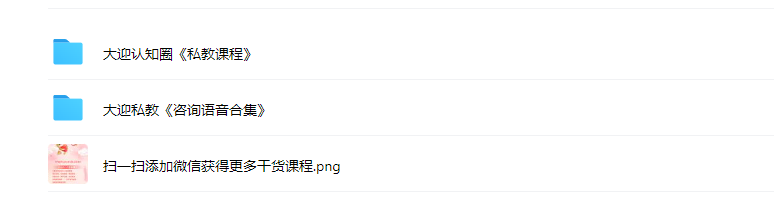 大迎认知圈《私教课程》私教咨询语音合集(无水印)