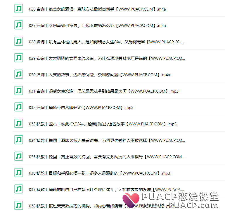 大迎认知圈《私教课程》私教咨询语音合集(无水印)
