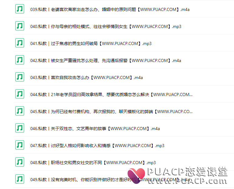 大迎认知圈《私教课程》私教咨询语音合集(无水印)