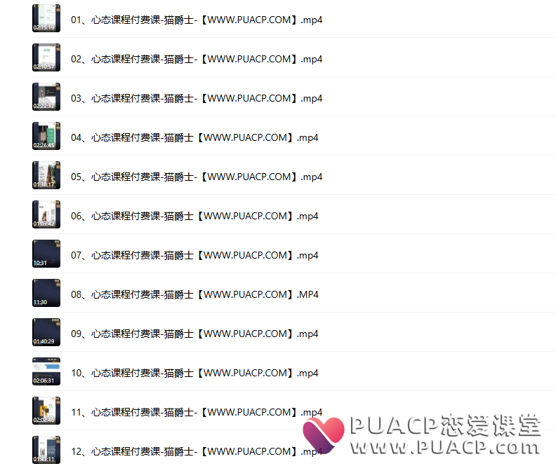 猫爵士《心态课程付费课》